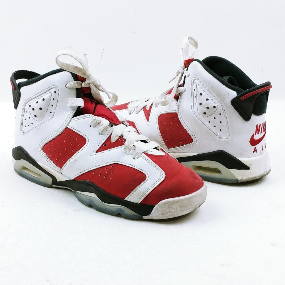 Nike Youth Air Jordan 6 Retro GS 'Carmine' 2021 Sneakers Size 4.5 (Posh30)